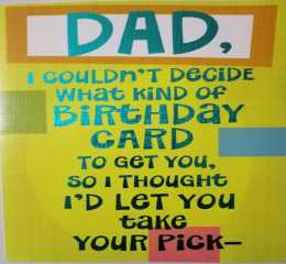 Birthday Card-For a Dad